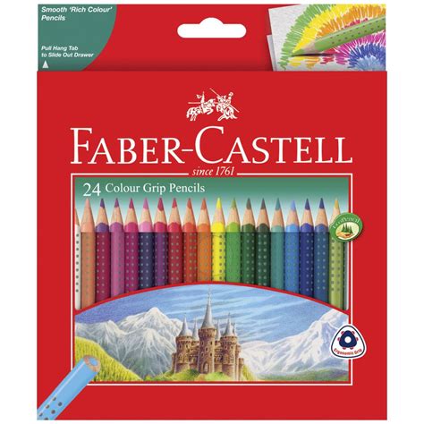Faber Castell 24 Color Tri Grip Pencil الوان خشبيه مثلثه فيبر كاستل