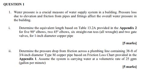 Oct 17, 2016 · water pressure is measured in 'bar', and generally speaking anything 0.3 bar or below requires a low water pressure tap or shower, and anything at 1.0 bar or above requires a high water pressure tap or shower. Solved: QUESTION 1 1. Water Pressure Is A Crucial Measure ...