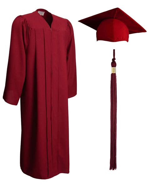 Buy Adult And Teen Unisex Matte Graduation Gown Cap And Tassel Set