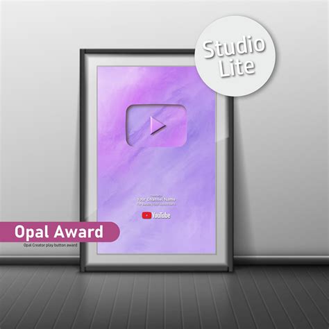 Youtube Opal Creator Play Button Award For Channels That Reach Or
