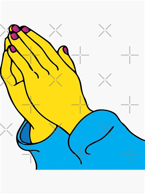 Blessed Hands Blessed Emoji Hands T Unisex Sticker For Sale By Honeysuave Redbubble