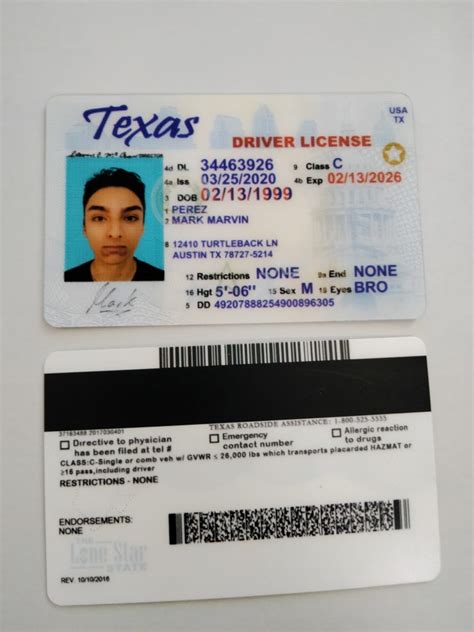 New Texas Drivers License Barcode Plmseal