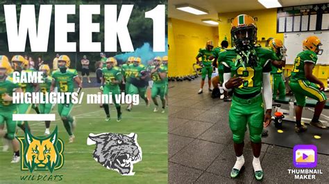 Week 1 Bunn Vs Chapel Hill Varsity Football Highlights Mini Vlog