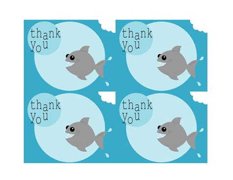The set includes bibs, burp cloths, a blanket and changing pad. Tricia-Rennea, illustrator: Free Printable Shark Thank You Cards. Building Blocks Pediatric ...