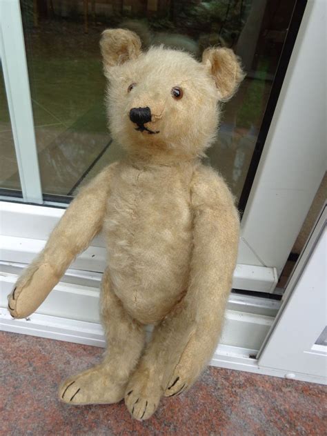 Vintage Steiff Teddy Bear Wilson Dated About 1930 Hump Back Antique