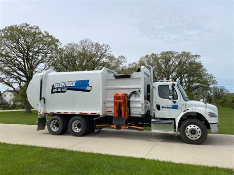 Freightliner M2 Side Loader Garbage Truck Rentals - Trash Truck Rental