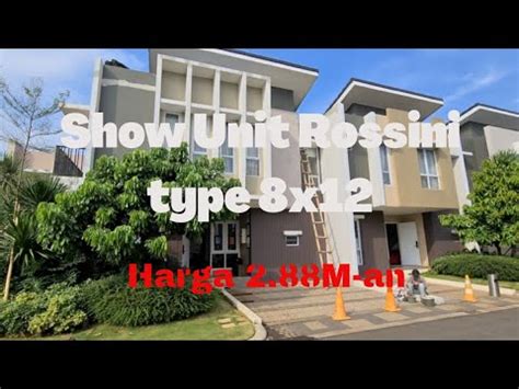 Cluster rossini at symphonia summarecon serpong dijual rp. ROSINI at Symphonia TIPE 8X12 VIEW DANAU, Summarecon ...