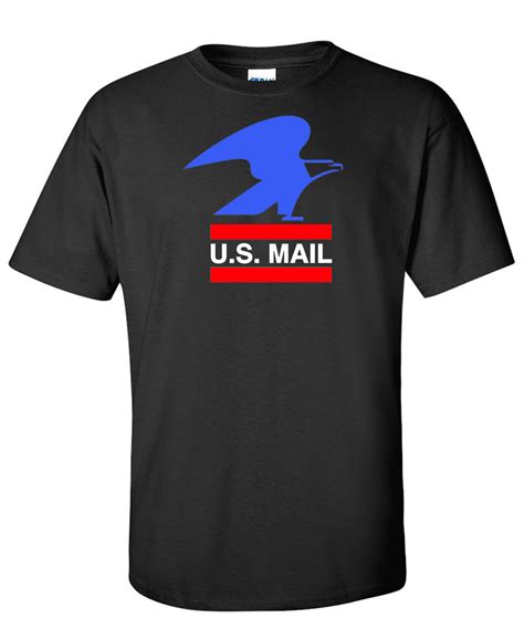 Vintage Retro Us Mail Postal Service Logo Graphic T Shirt Supergraphictees