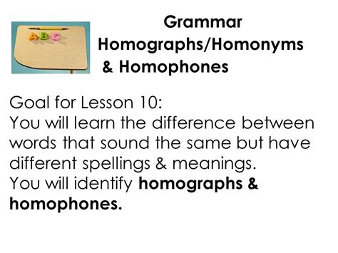 Homonym Homograph Homophone Explanation Chart Off