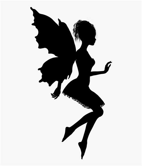 Gold Fairy Silhouette Free Transparent Clipart Clipartkey