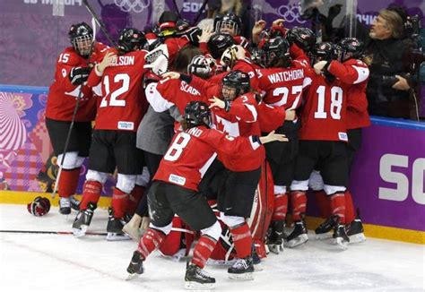 In Pictures Canada Takes Olympic Gold In Womens Hockey The Globe And Mail