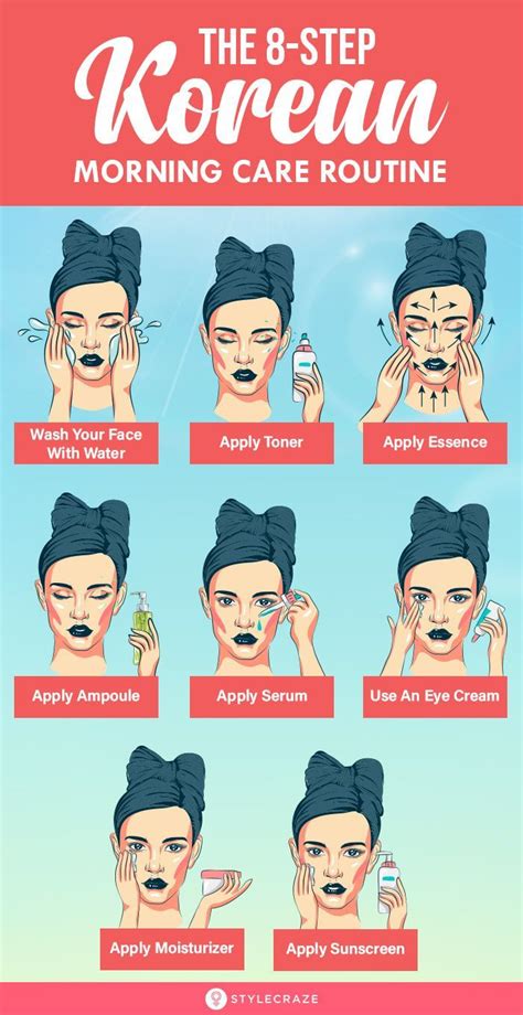 complete 10 step korean skin care routine for morning and night face skin care skin care acne