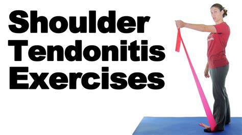 Shoulder Tendonitis Exercises For Pain Relief Ask Doctor Jo Youtube
