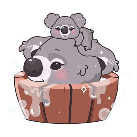 Cute Koalas Vector Character Stock Vector Illustration Of Koalas