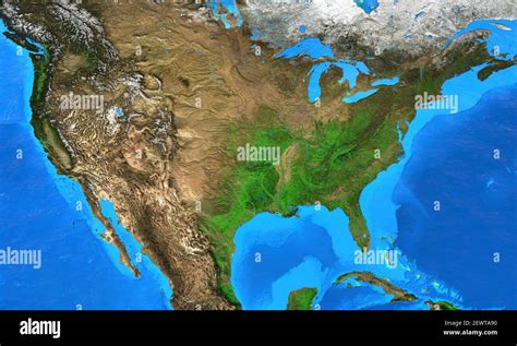 Mapa Topográfico De Estados Unidos Fotografías E Imágenes De Alta