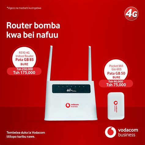 Nunua Router Ya 4g Yenye Gb Kemkem Za Vodacom Tanzania