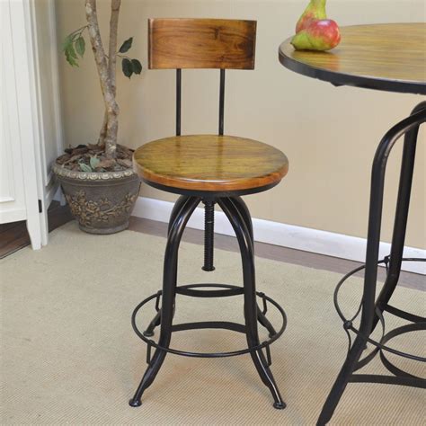 Choose from our selection in various materials such as steel, wood or butcher's block. Adjustable Height vintage look bar/kitchen island STOOL ...