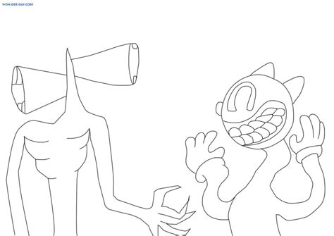 Trevor henderson cartoon cat face scary cartoon cat tumblr steam workshop trevor henderson cartoon dog Cartoon Cat coloring pages for free printing — WONDER DAY
