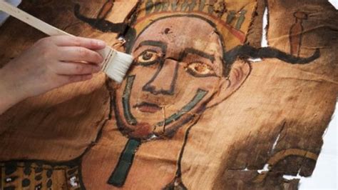 Every Curators Dream 2000 Year Old Mummy Shroud Discovered At The