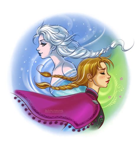 Elsa And Anna Frozen Fan Art 35115961 Fanpop