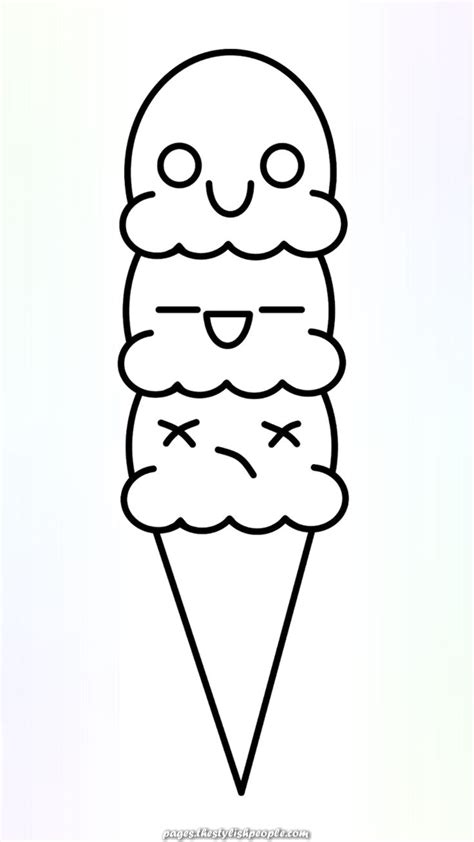 Magical Cute N Kawaii How To Draw A Kawaii Ice Cream Cute Easy
