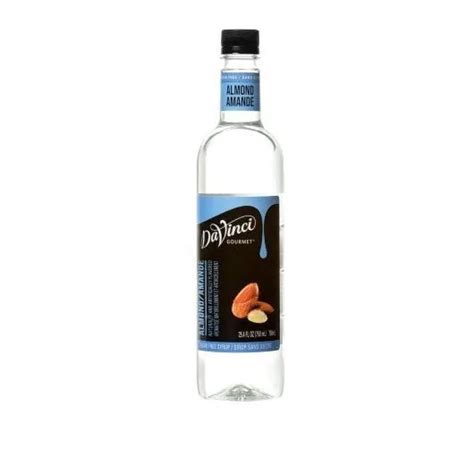 DAVINCI GOURMET SUGAR Free Almond Flavored Syrup 750 Ml 4 Per Case