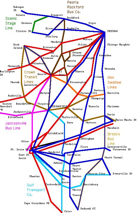 Intercity Bus Routes History