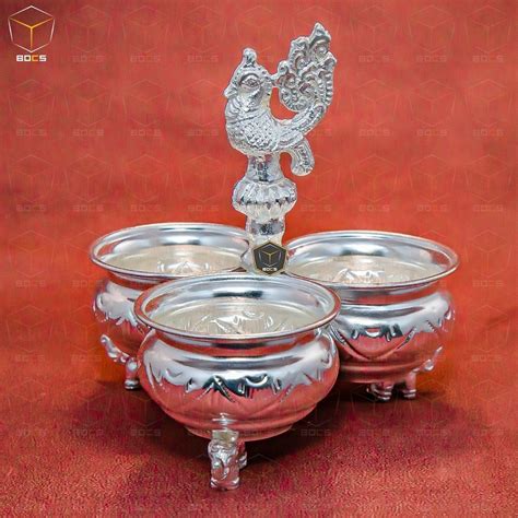 Traditional 3 Cup Silver Kumkum Bharani At Best Price In Bengaluru Id