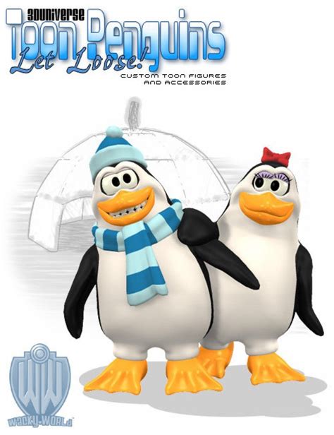 3d Universe Toon Penguins Penguins Universe Disney Characters