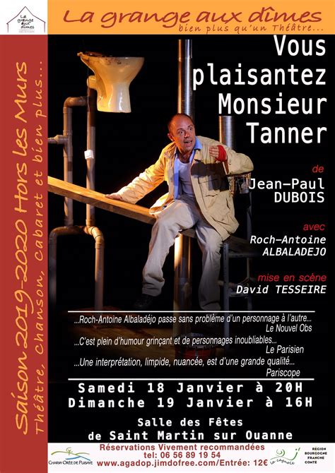 Théâtre Les 18 Et 19 Janvier 2020 à Saint Martin Sur Ouanne Charny Orée De Puisaye