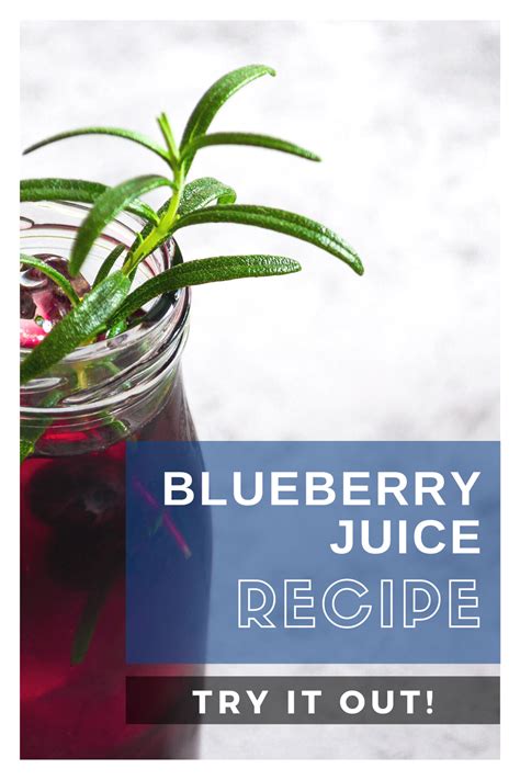 Blueberry Juice Recipe Recipe In 2021 Blueberry Juice Juicing