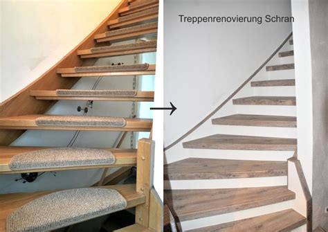 Setzstufe einkleben treppe renovieren aus alt mach neu: Bildergalerie - Treppenrenovierung | Treppenrenovierung ...