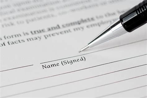 Signing Form Concept Stock Photo Download Image Now Agreement