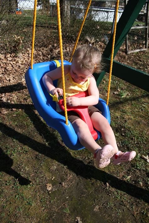 Img Sam Insisted On Buckling Herself Into Her Swing Abigail