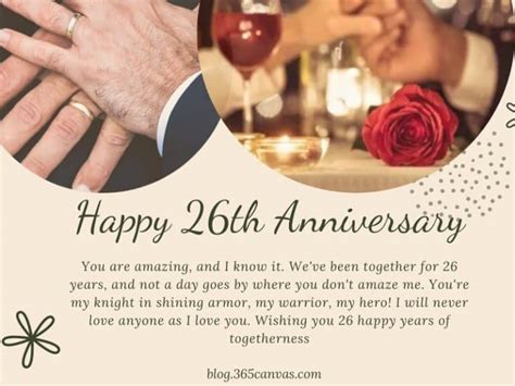 32 Heartfelt 26th Year Wedding Anniversary Quotes And Wishes