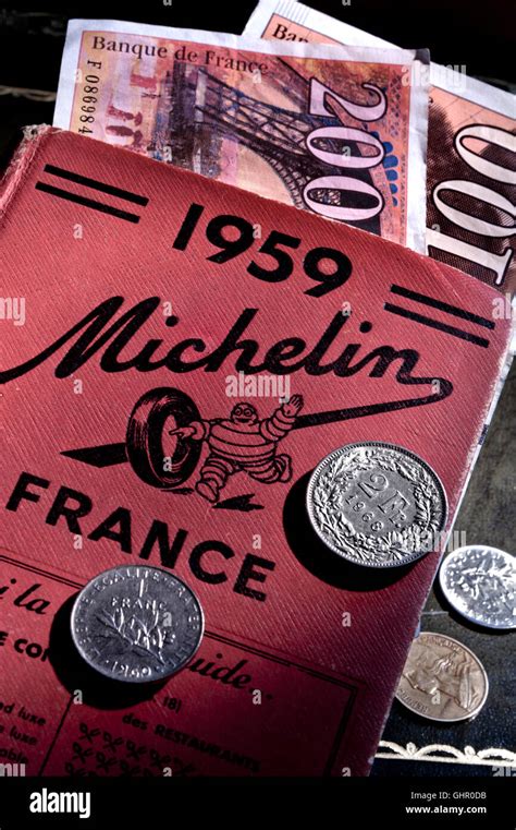 Michelin Guide 1950s Vintage Old French Francs Concept Pre Euro Eu