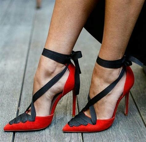 Beautifullace Up Red Heels Perfect For The Holiday Season Sandals
