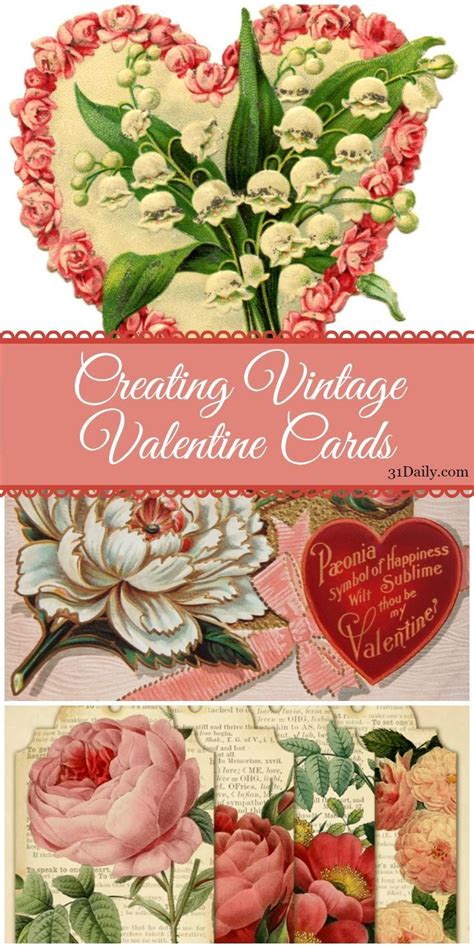 A Vintage DIY Papercraft Victorian Valentine S Day Cards Victorian Valentines Vintage