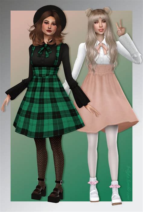 Pin On Sims 4 Lolitaharajuku Fashion