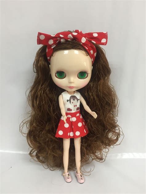 Nude Blyth Dolls Brown Hair Factory Doll Suitable For Diy Uu Nude