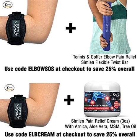 One sign that you may be getting tennis elbow is. Simien Tennis Elbow Brace (2-Count), Tennis & Golfer's ...
