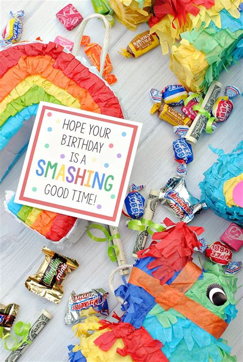 Not all men would love to receive the sandwich maker as his birthday present. Creative Birthday Gift Idea with Mini Piñatas - Fun-Squared