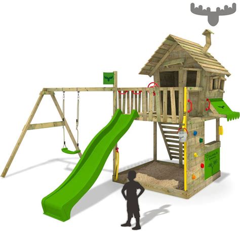 Herzlich willkommen auf unserer seite. FATMOOSE GroovyGarden Combo XXL Spielturm Baumhaus ...