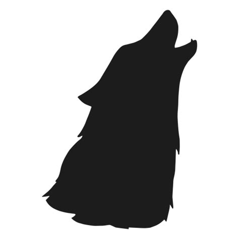Wolf Howling Head Silhouette Transparent Png And Svg Vector File