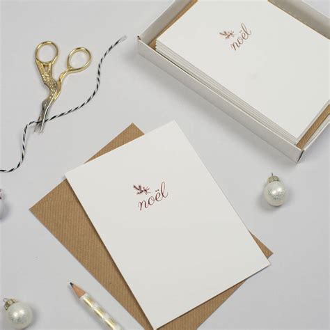 Stunning business christmas cards and corporate holiday cards can be personalized with your company name & logo. pack of six luxury rose gold foil christmas cards by emily ...