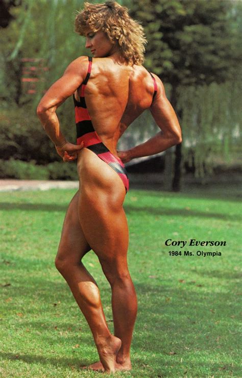 Cory Everson Body Building Women Everson Back And Biceps