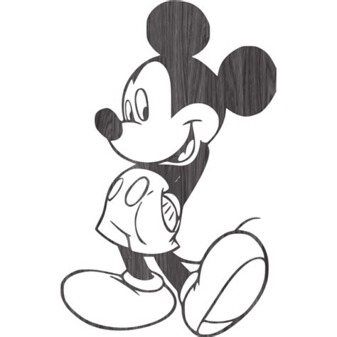 Black Wood Mickey Mouse 25 Icon Free Black Wood Mickey Mouse Icons