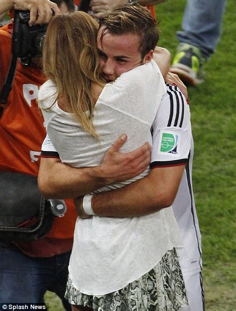 germany s wags invade pitch after world cup win and carry on partying all night daily mail online
