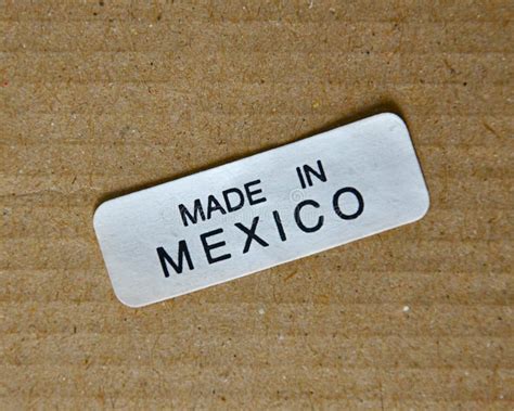 Made In Mexico Label Stock Photo Image Of Trade Sign 19942014