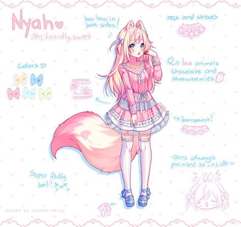 Video Commission Nyah Design By Hyanna Natsu Cute Drawings